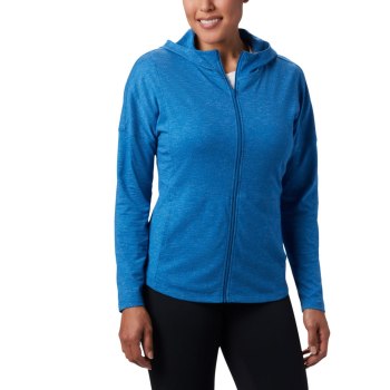 Columbia Cades Cove Full Zip, Sudaderas Con Capucha Azules Para Mujer | 578642-XNA